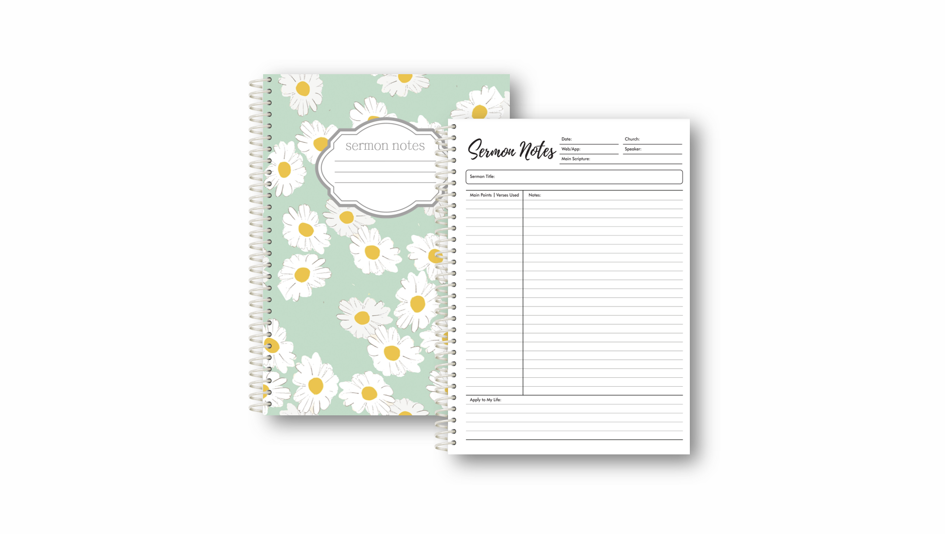 Sermon Notes Journals