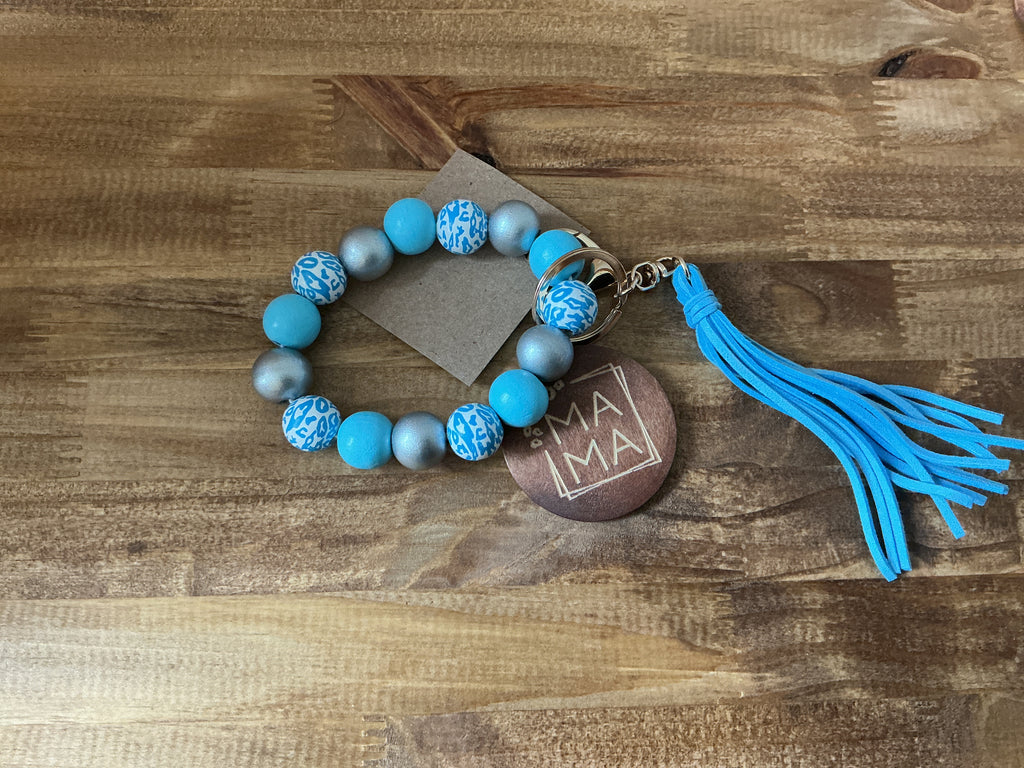 Mama Beaded Keychain
