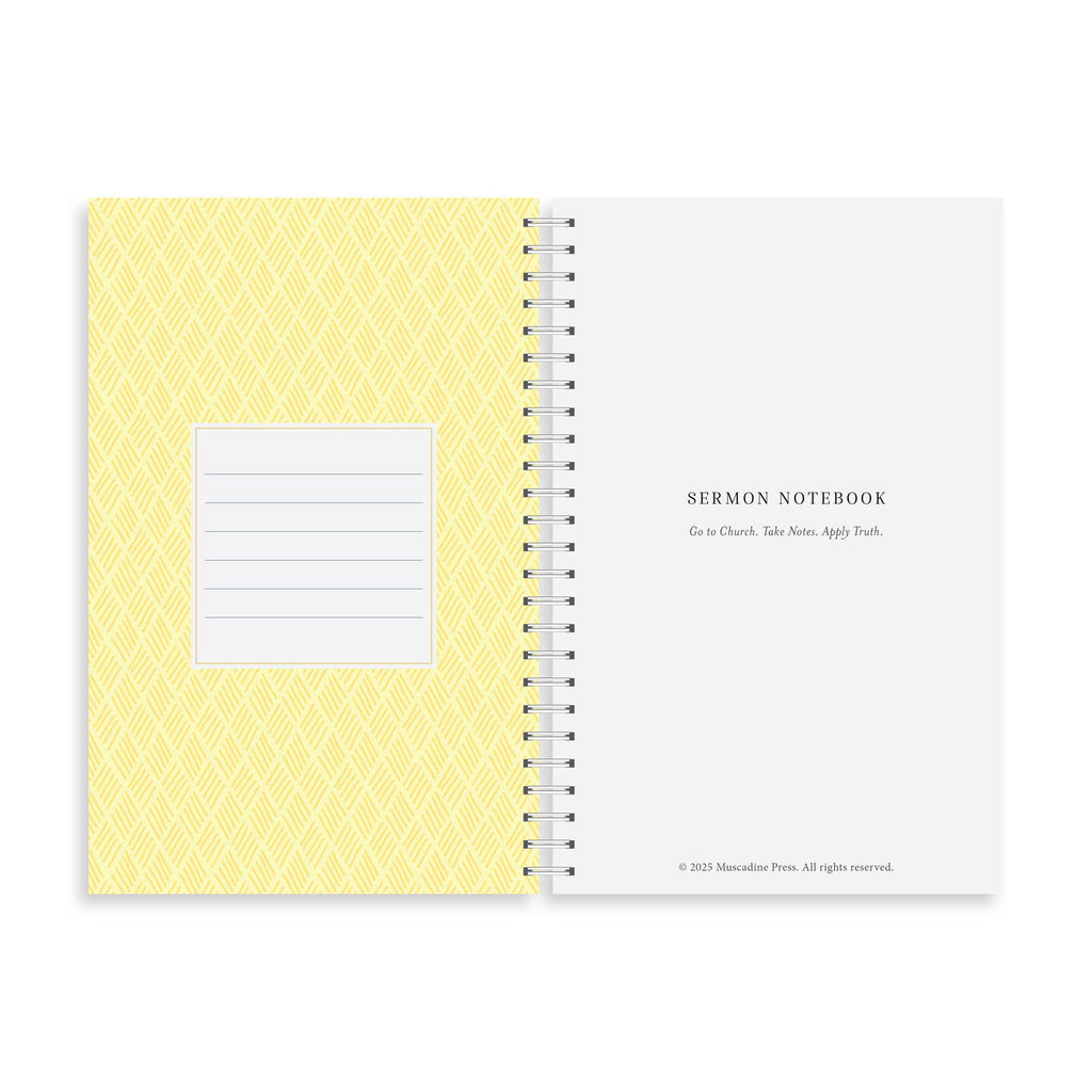 Lemon Blossom Sermon Notebook