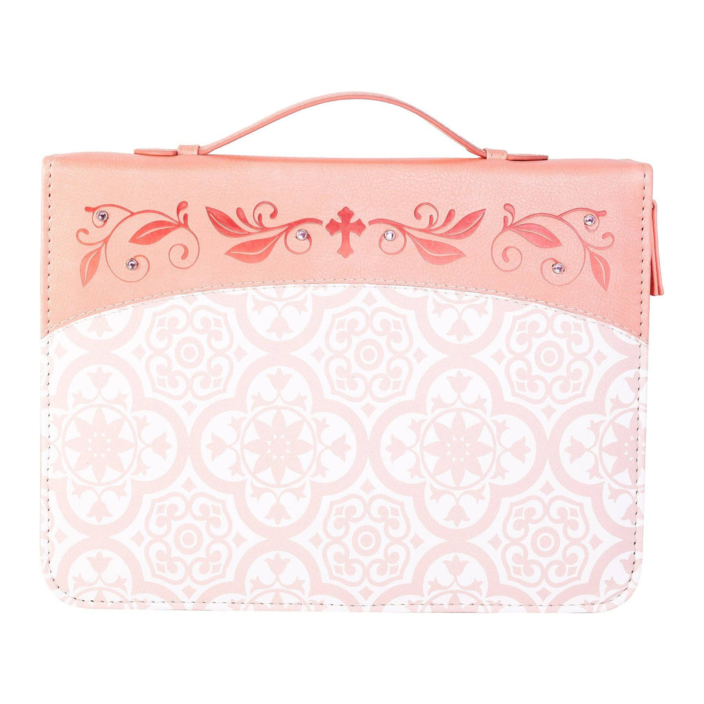 Pink Tile w/Gem Bible Cover