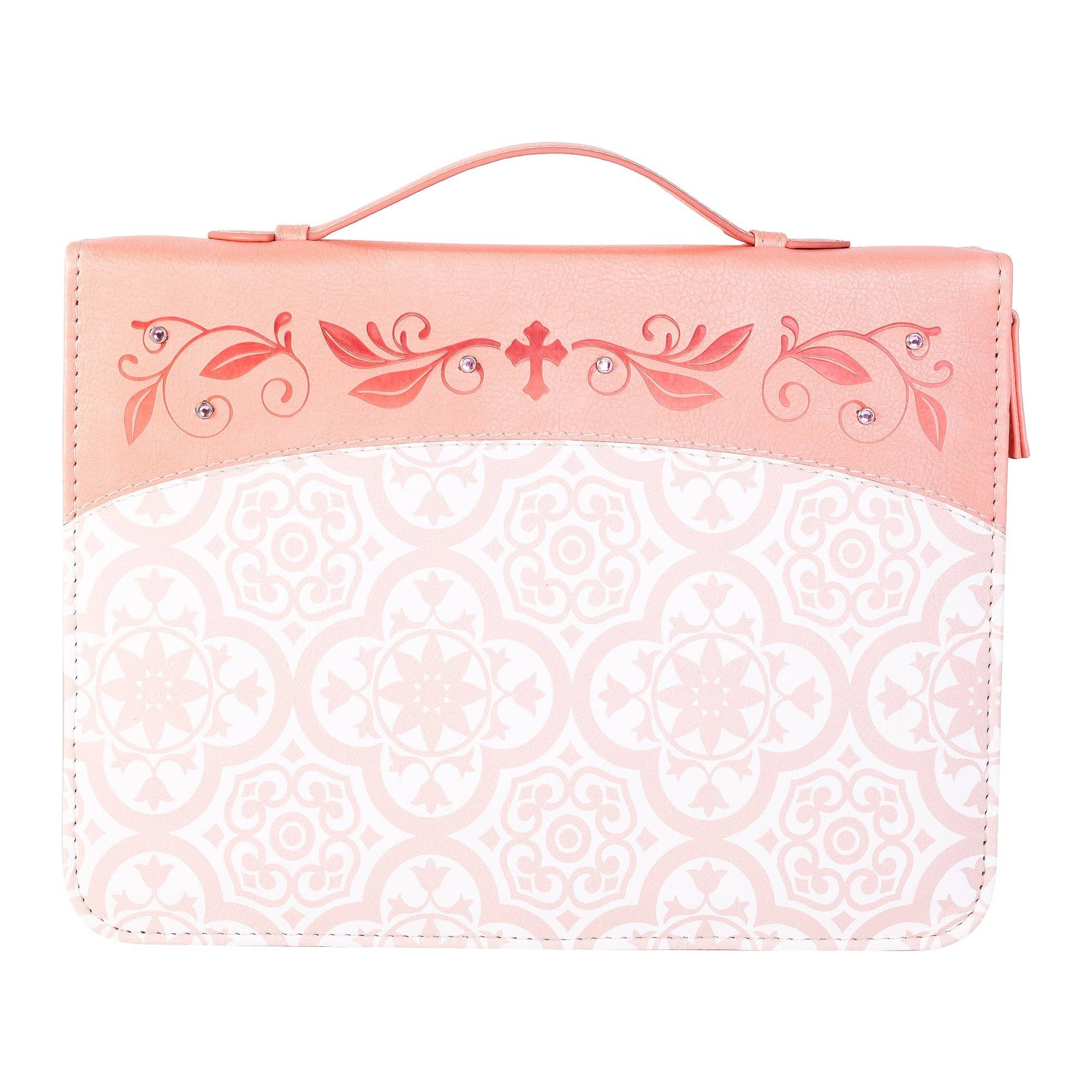 Pink Tile w/Gem Bible Cover