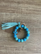 Jesus Cross Beaded Keychain