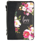 Love Never Fails Bible Cover - Large