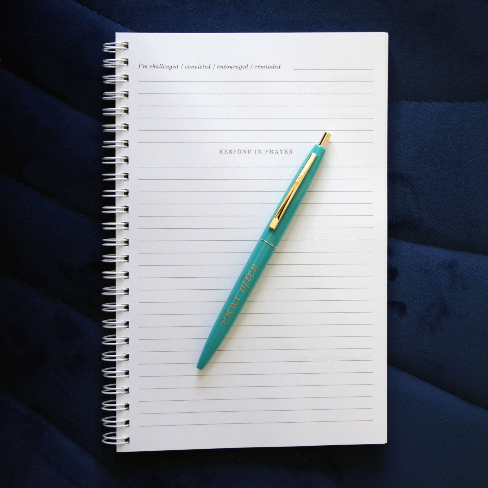 Dwell Bible Study Journal, Navy Dot