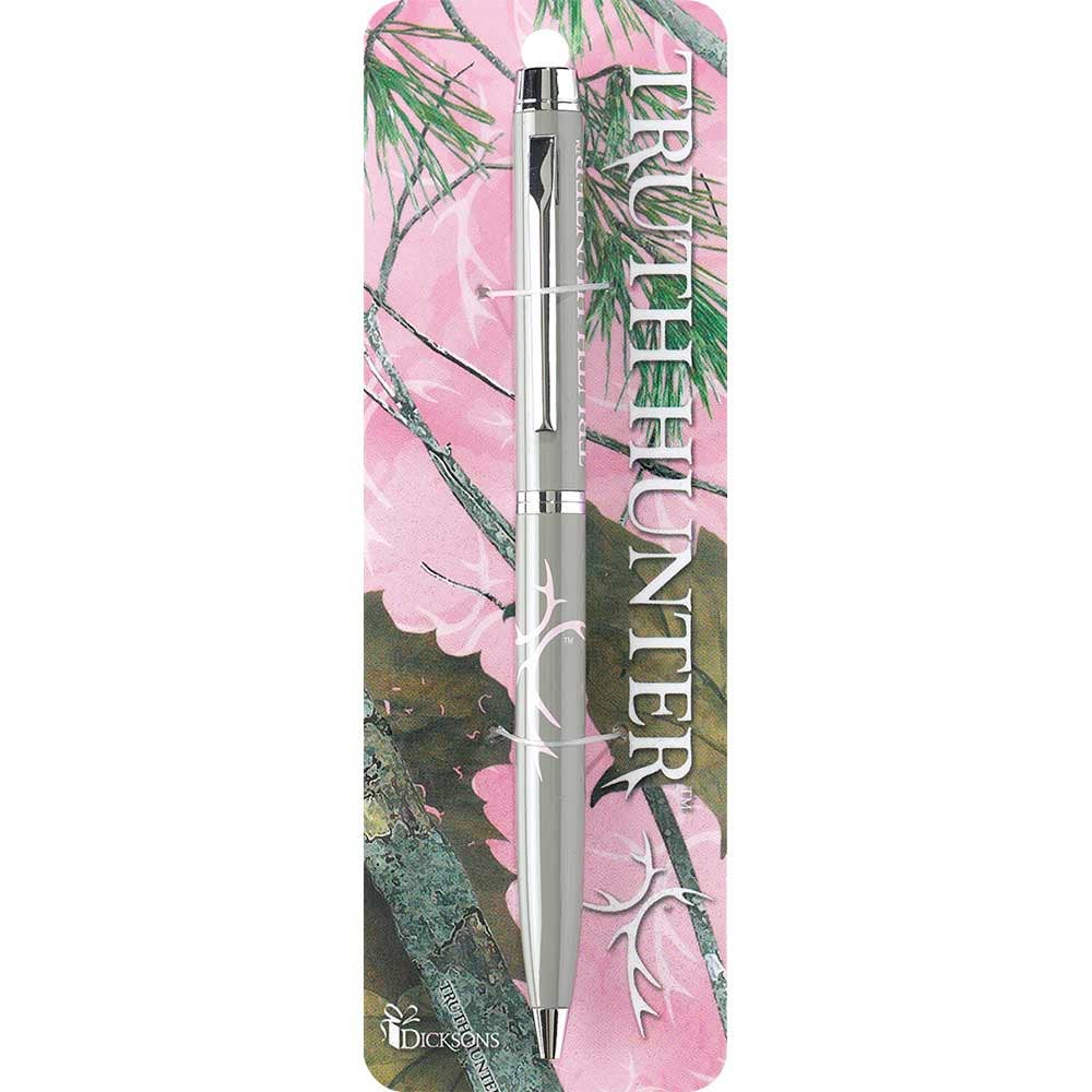 PINK CAMO TRUTH HUNTER CHROME PEN