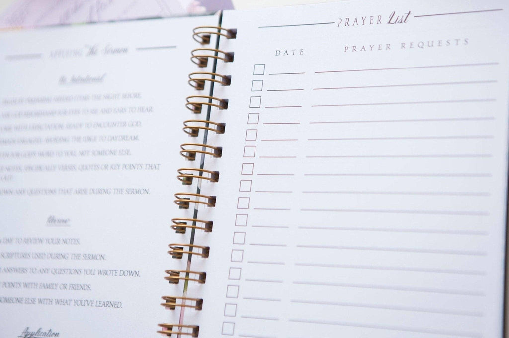 Floral Sermon Notes Journal