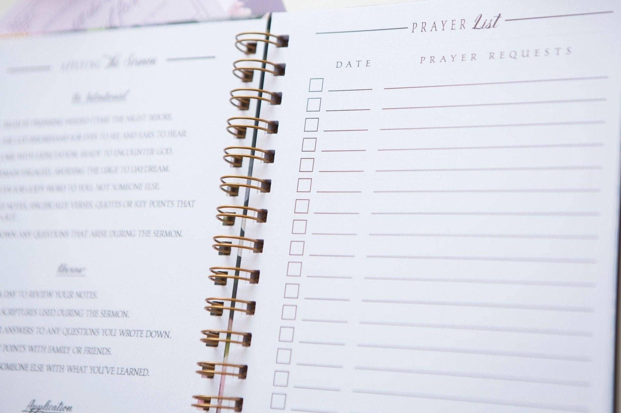 Floral Sermon Notes Journal