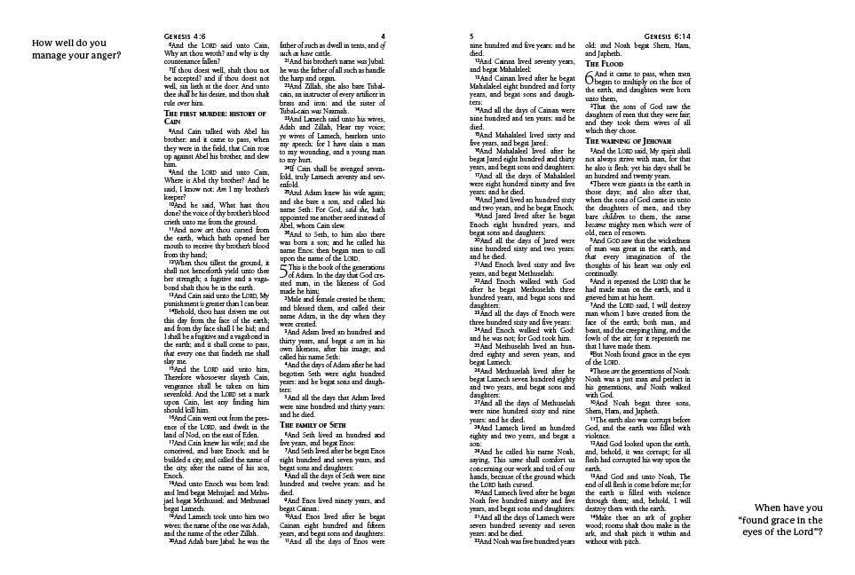 Peach Floral Personal Reflections Bible