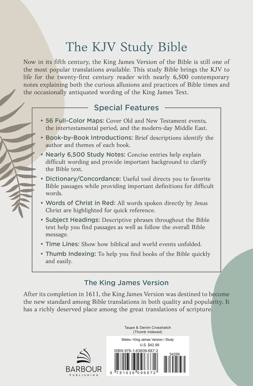 Atlas Edition Study Bible: Taupe & Denim