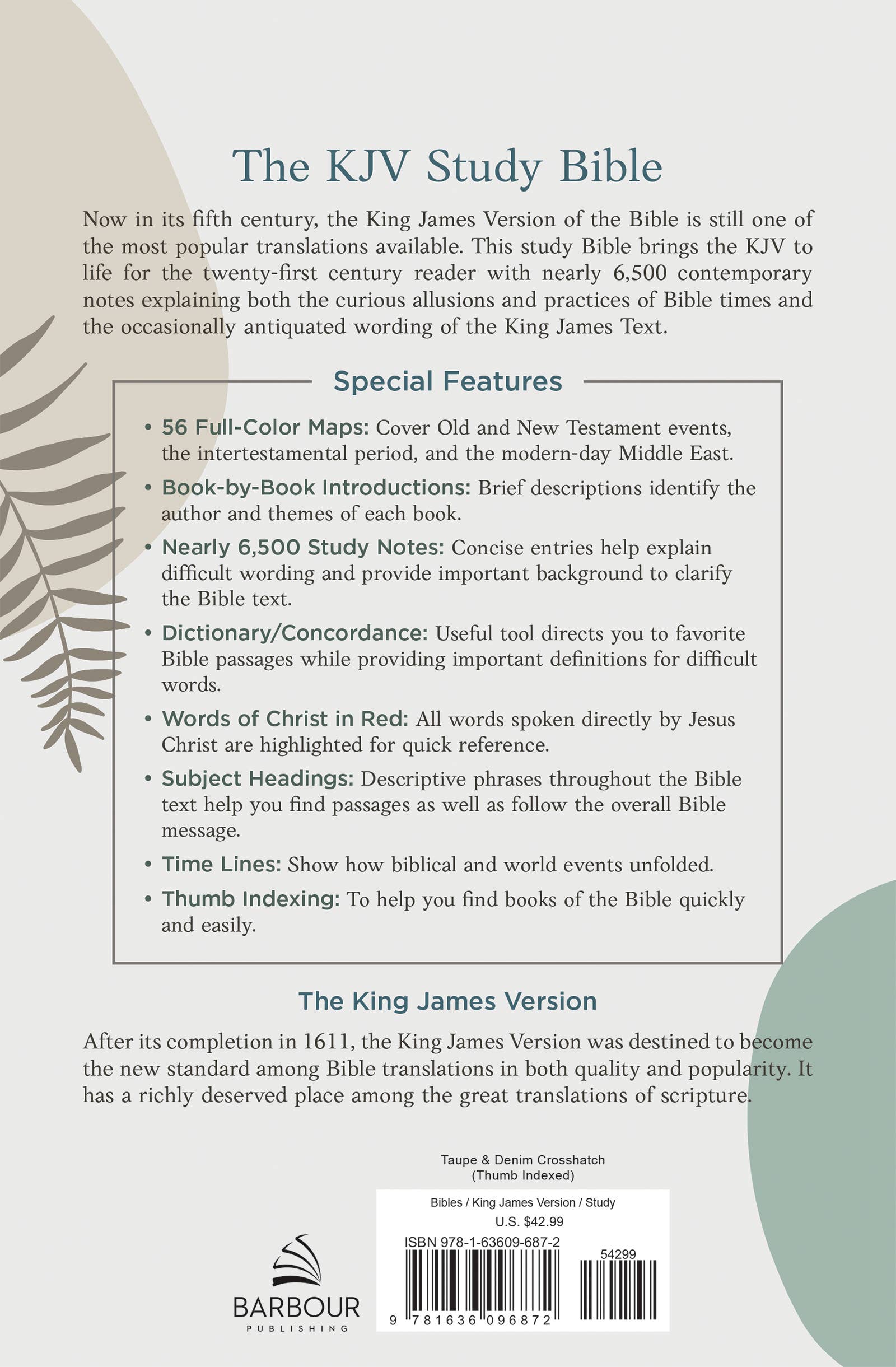 Atlas Edition Study Bible: Taupe & Denim