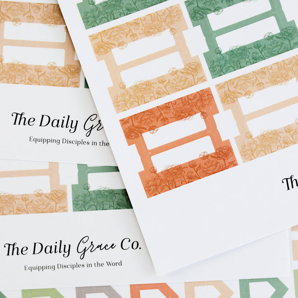 Blank Bible Tabs | Peony