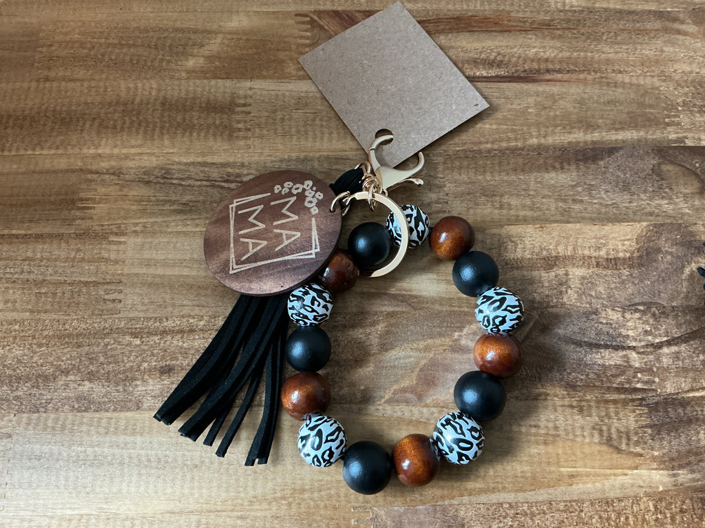 Mama Beaded Keychain