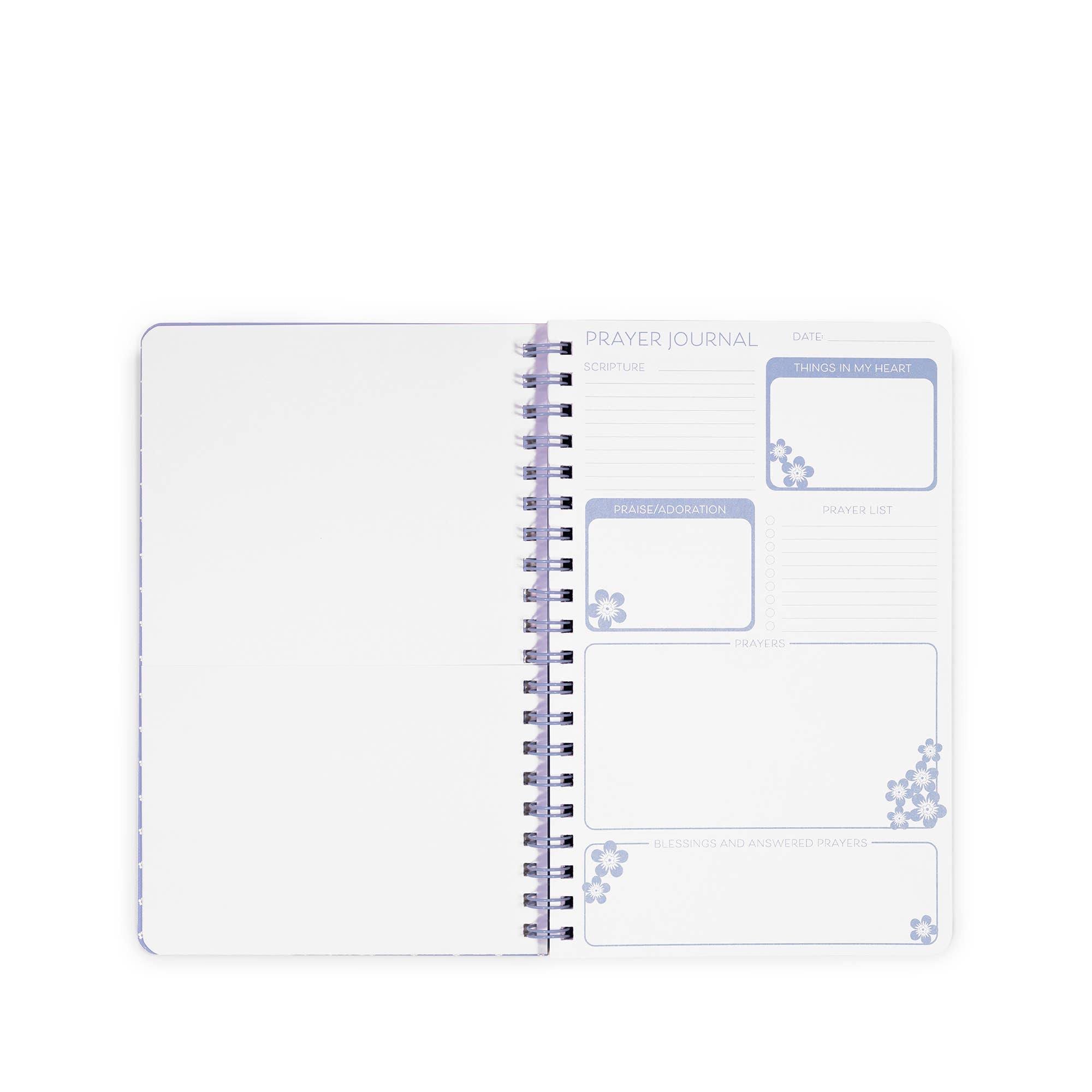 Prayer Journal, Blue Floral