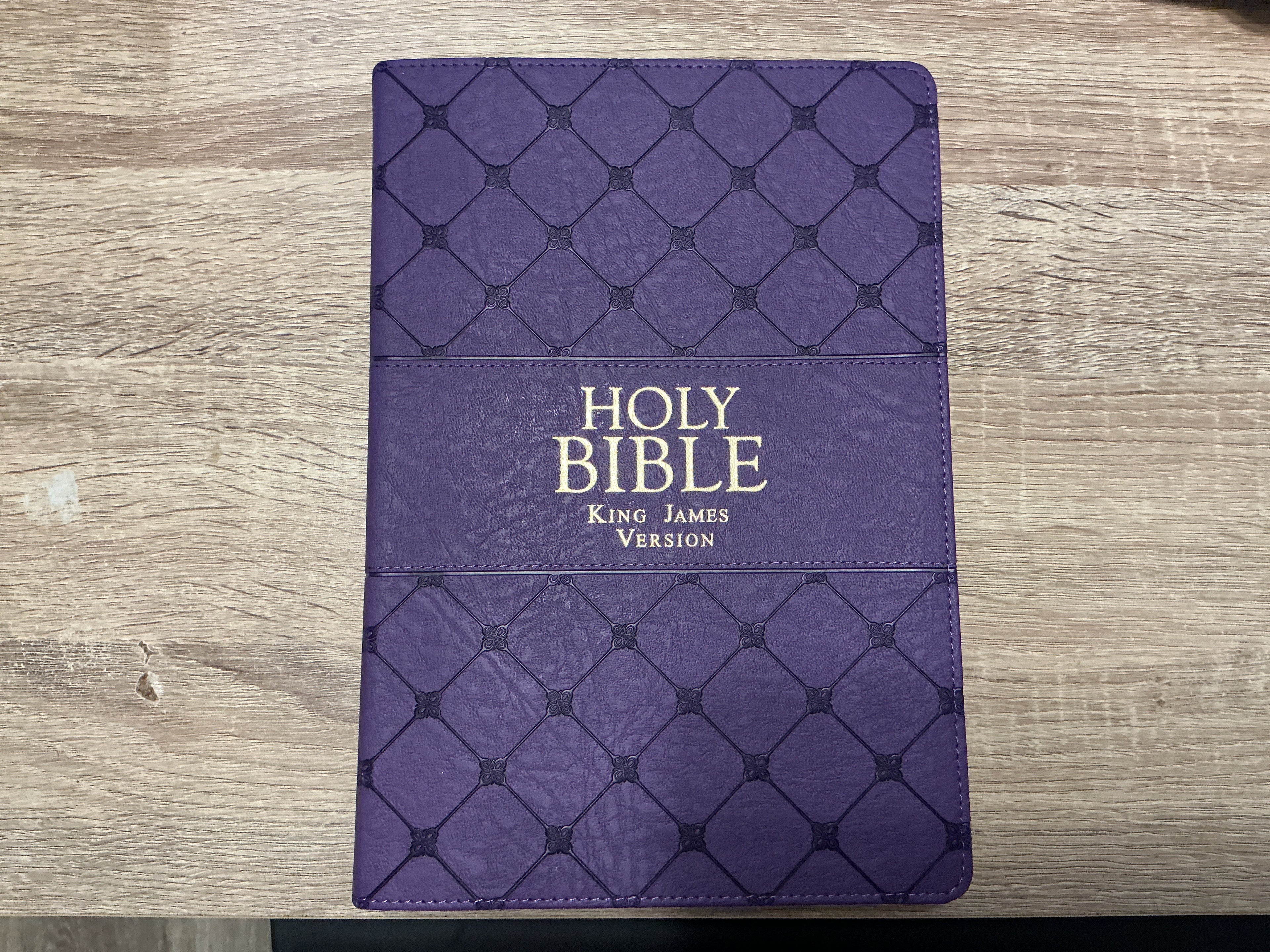 Purple Leather Super Giant Print KJV Bible
