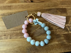 Jesus Cross Beaded Keychain
