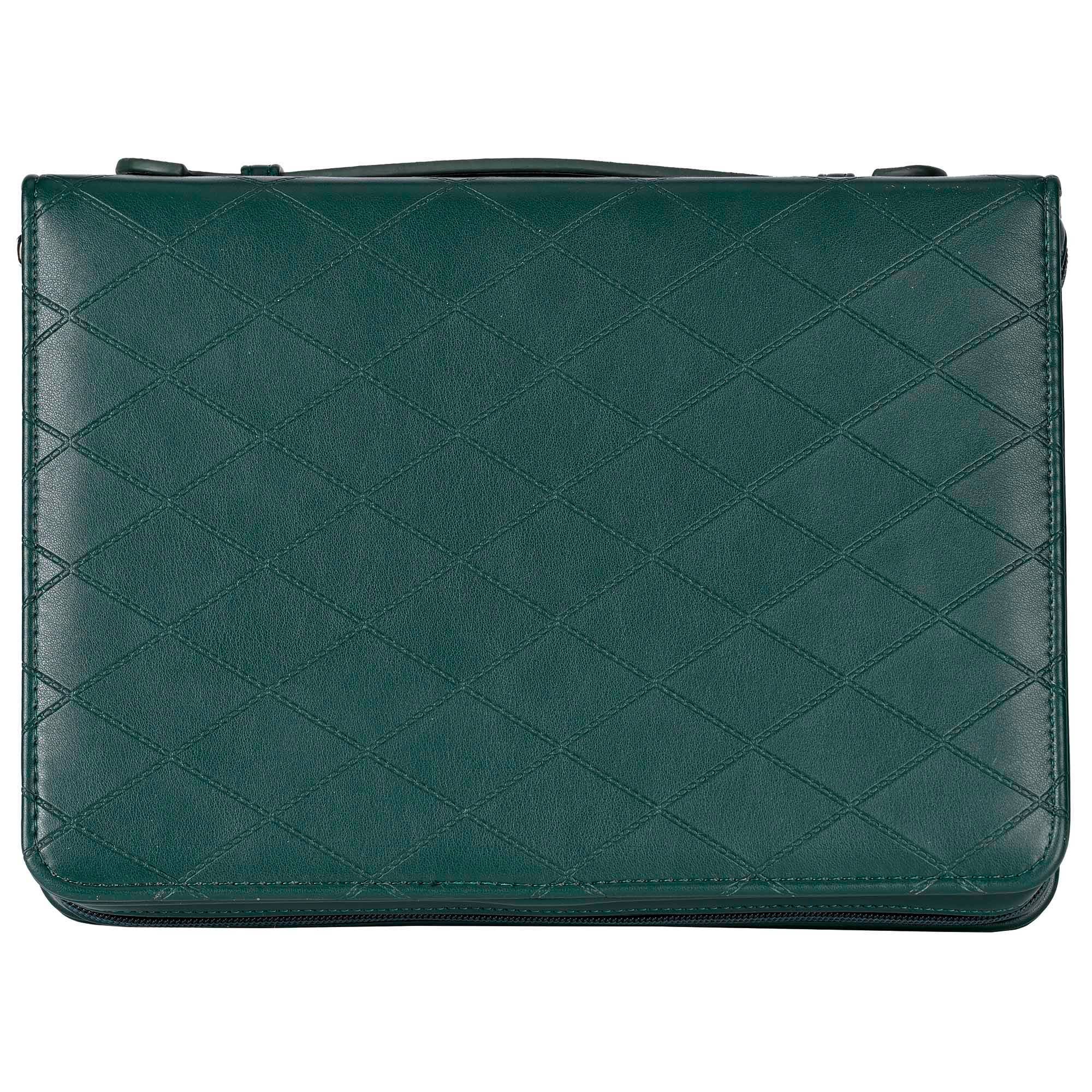 Quilted Green Bible Cover- XLarge