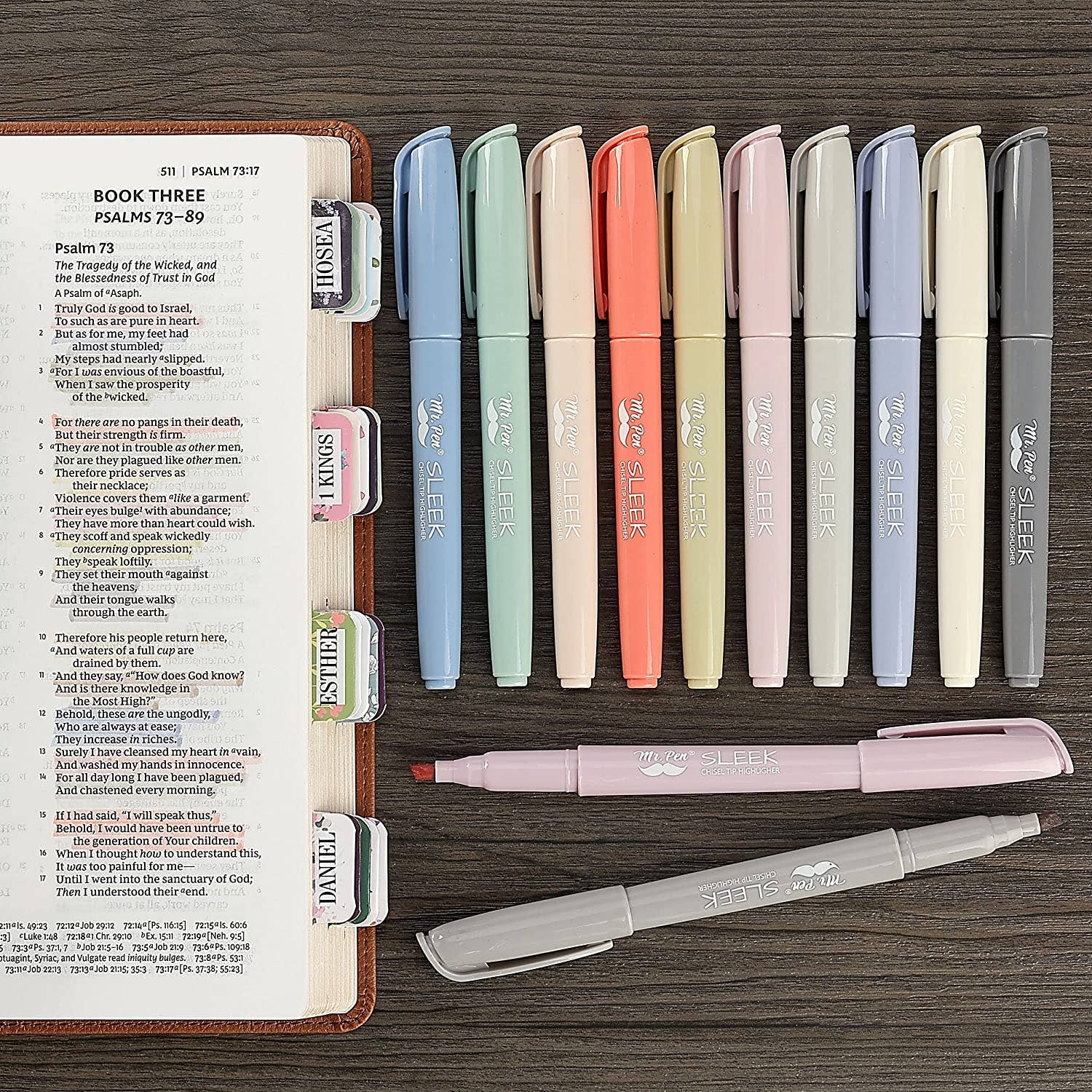 Morandi Highlighters 12 Pack Chisel Tip
