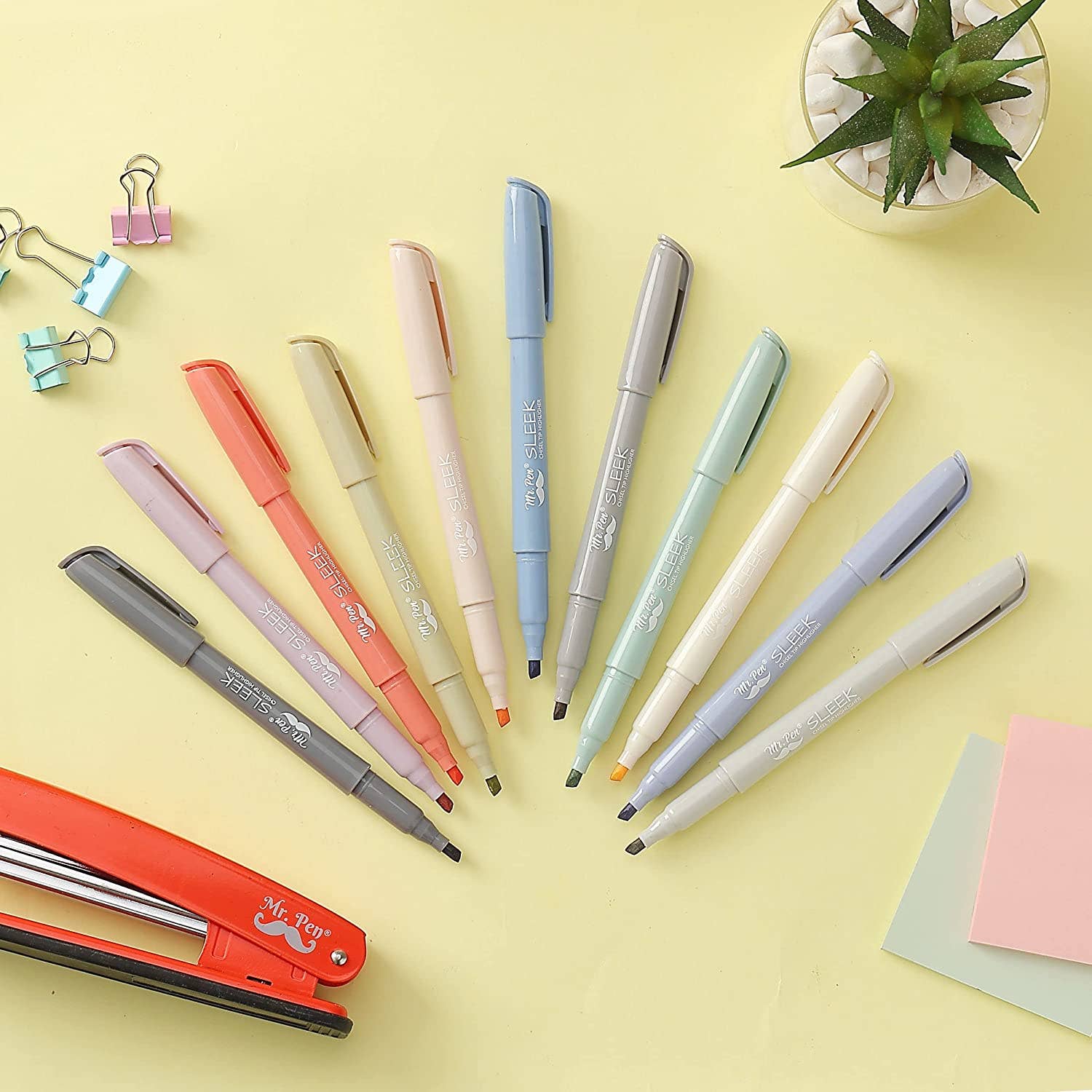 Morandi Highlighters 12 Pack Chisel Tip