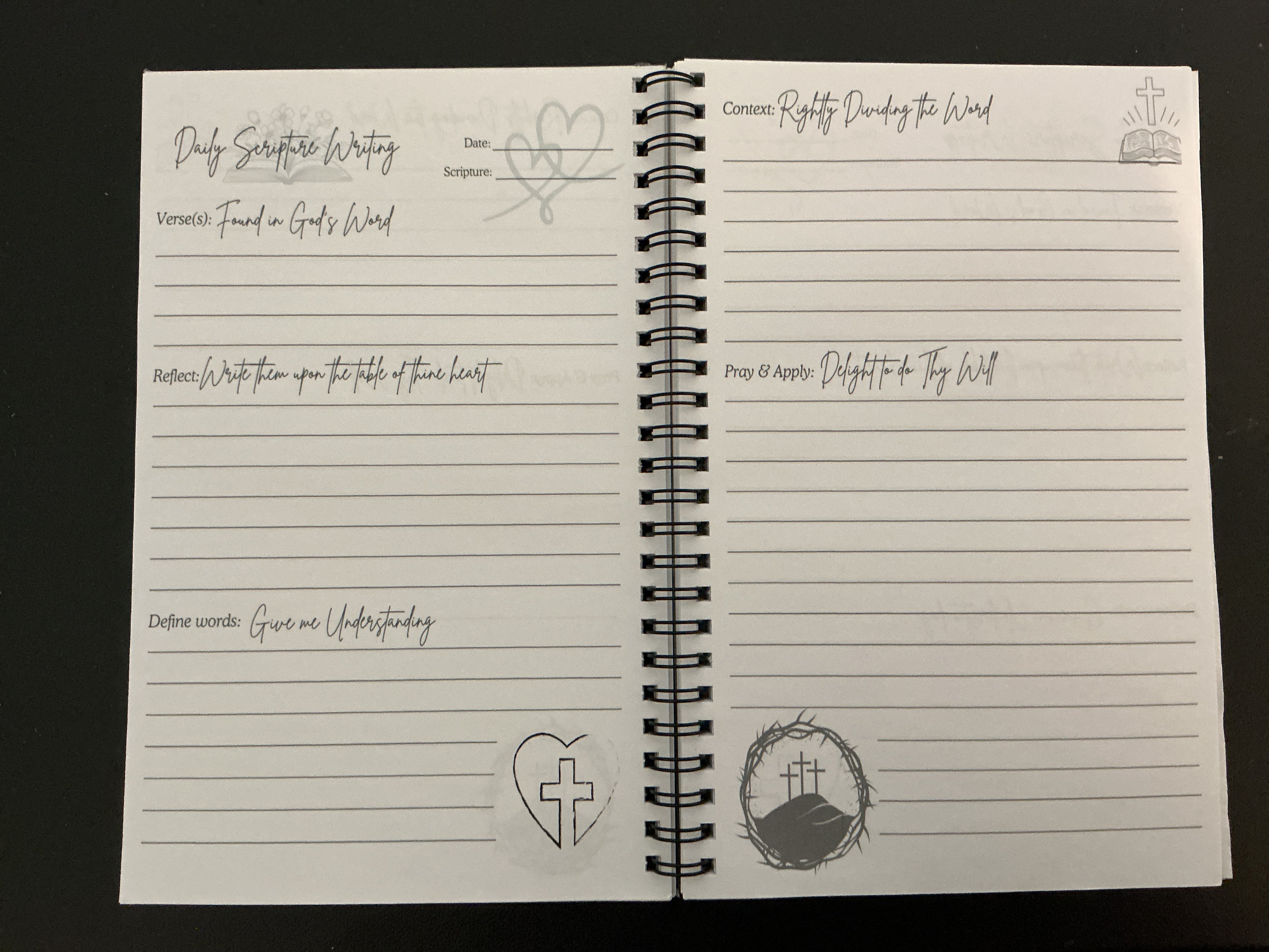 Scripture Writing Journal (Handmade with Love)