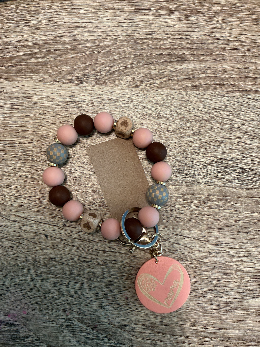 Mama Beaded Keychain