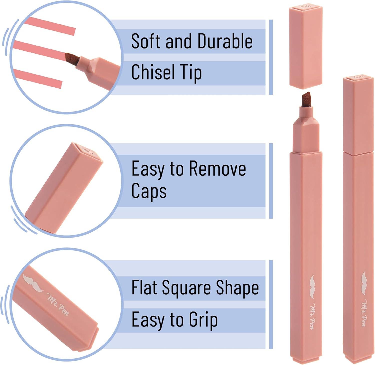 Aesthetic Highlighters 10 Pack No Bleed