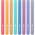 Muted Pastel Highlighters 8 Pack No Bleed