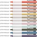 Retractable Gel Pens, 12 Pack, Black Ink Gel Pens, Vintage