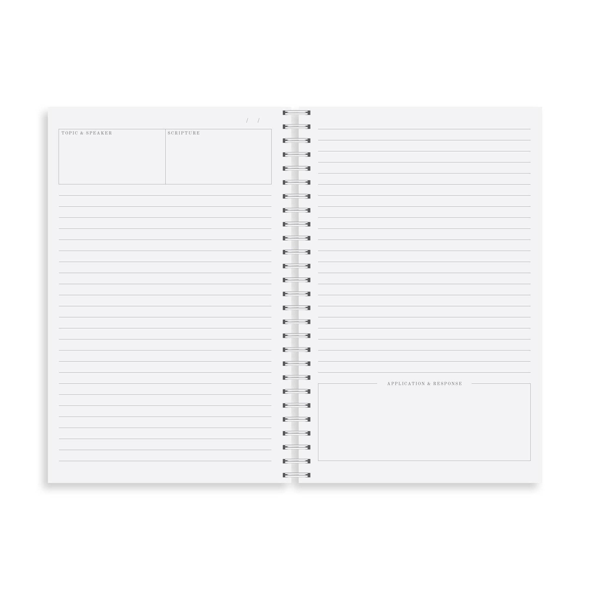 Sunset Stripe Sermon Notebook
