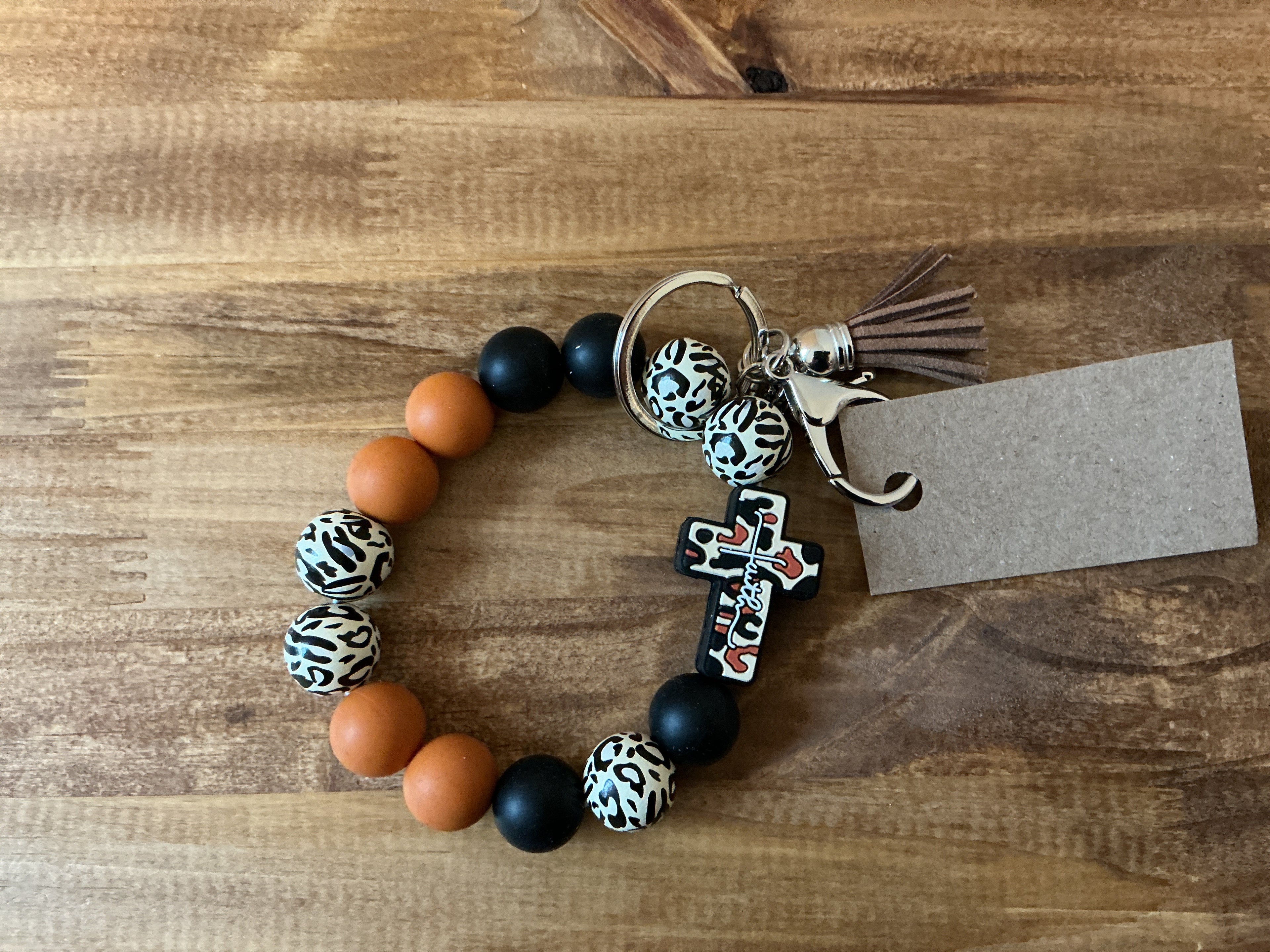 Faith Beaded Keychain