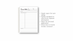 Mint Daisy Sermon Notes Spiral-bound journal, 40 pages