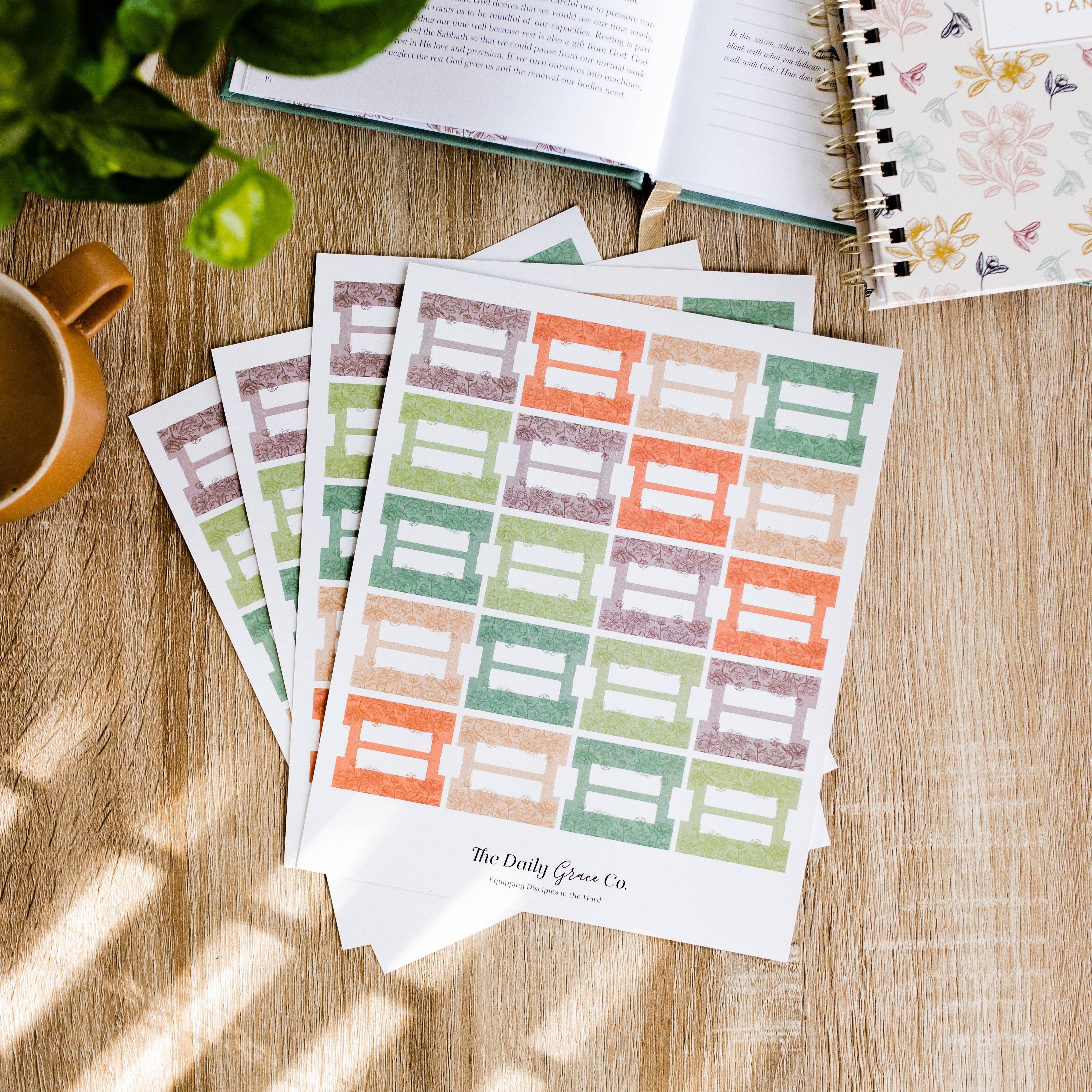 Blank Bible Tabs | Peony