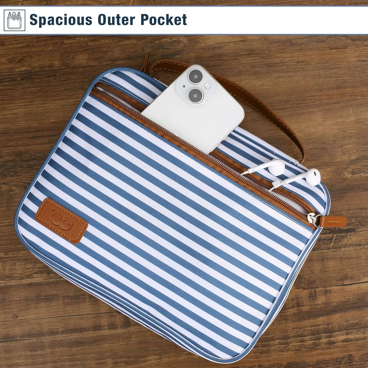 Bible Case Protective Cover - Blue Stripes