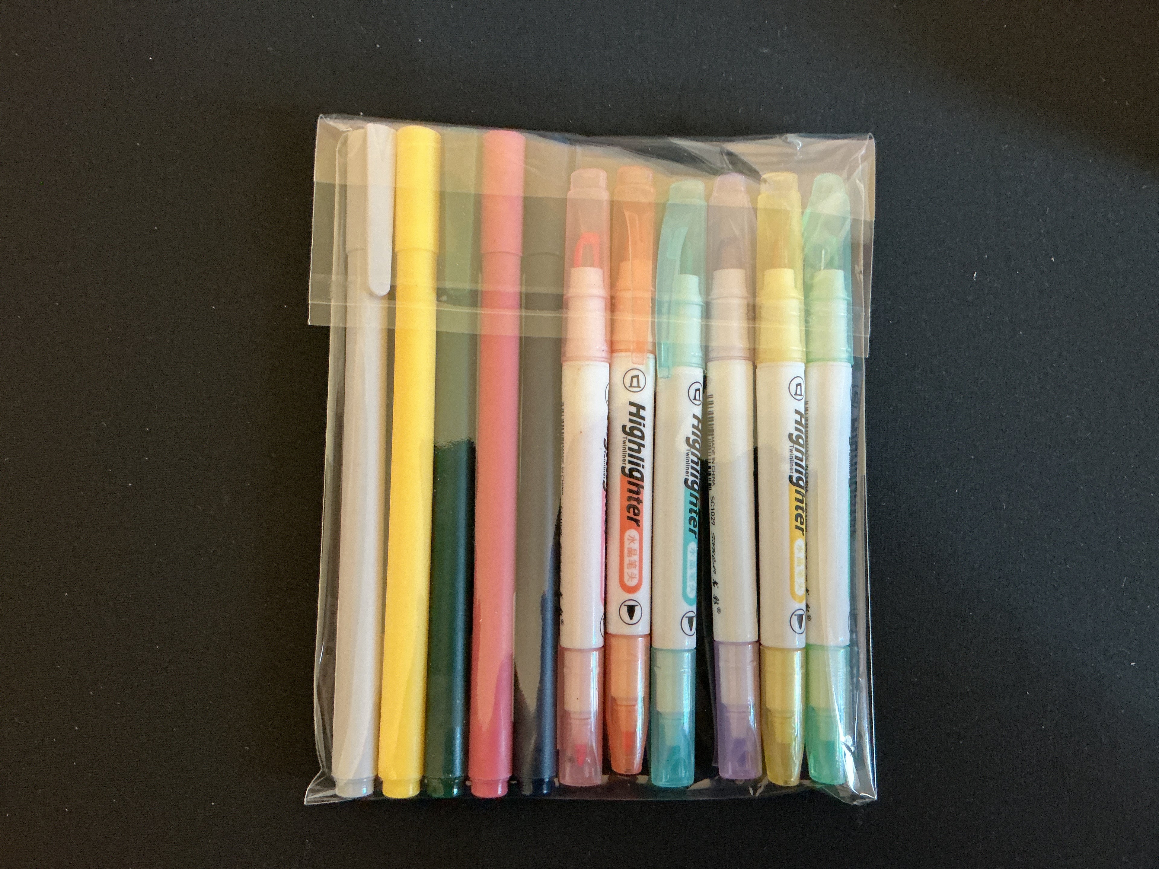 Colored Pens & Highlight Combo