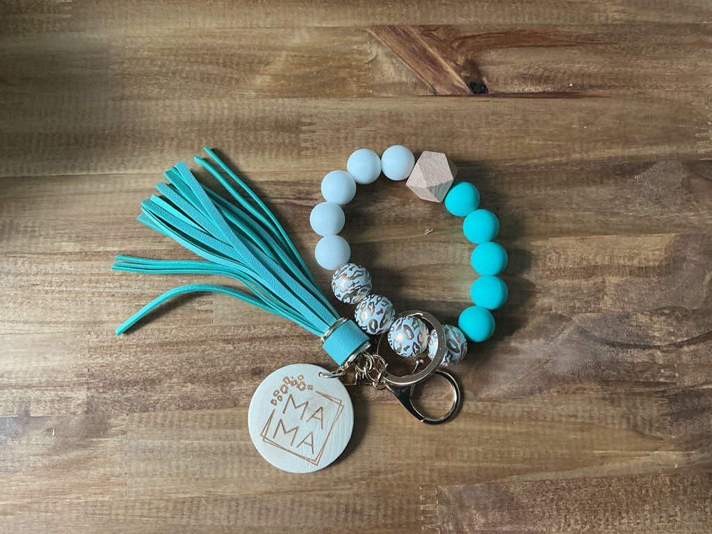Mama Beaded Keychain