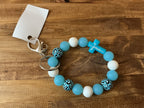 Jesus Cross Beaded Keychain