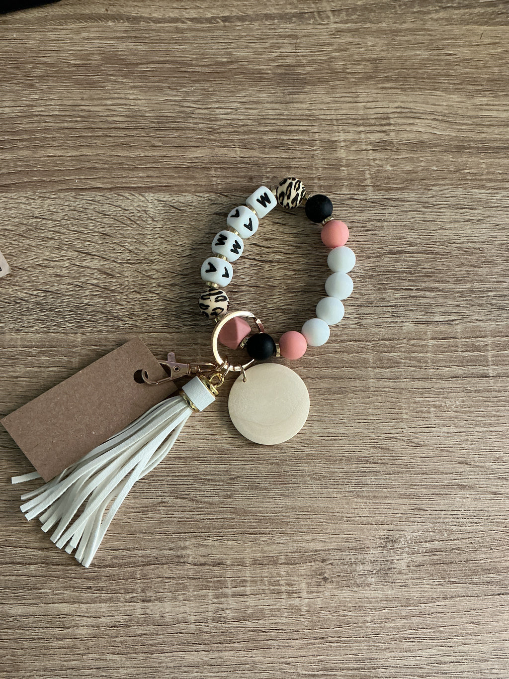 Mama Beaded Keychain