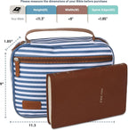 Bible Case Protective Cover - Blue Stripes