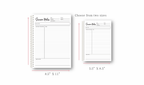 Mint Daisy Sermon Notes Spiral-bound journal, 40 pages