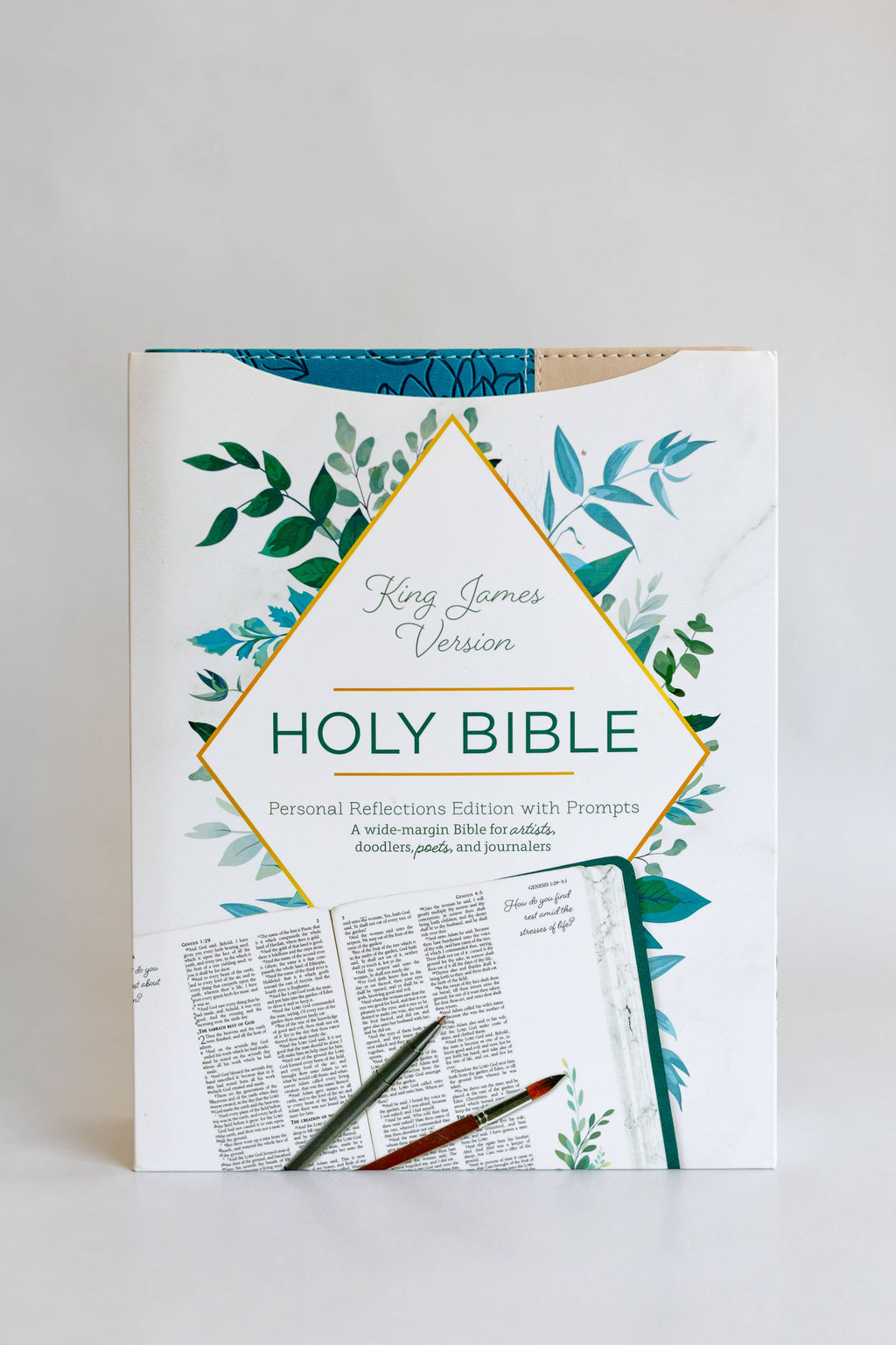 Teal/Tan Personal Reflections Bible