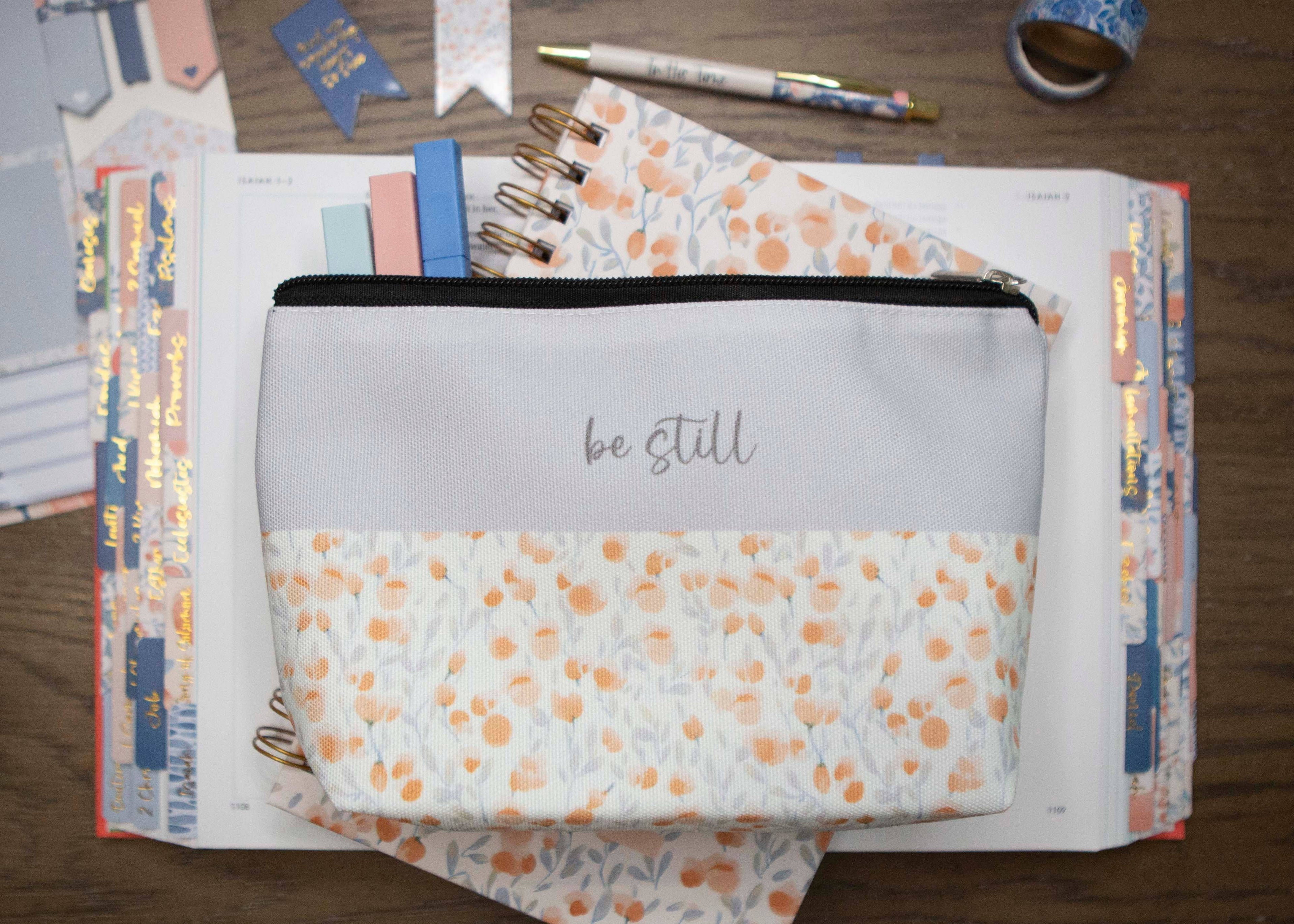 Be Still Bible Pencil Bag