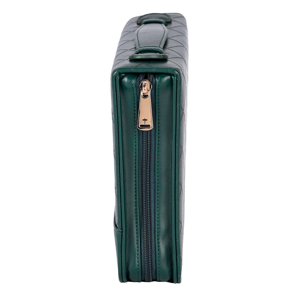 Quilted Green Bible Cover- XLarge