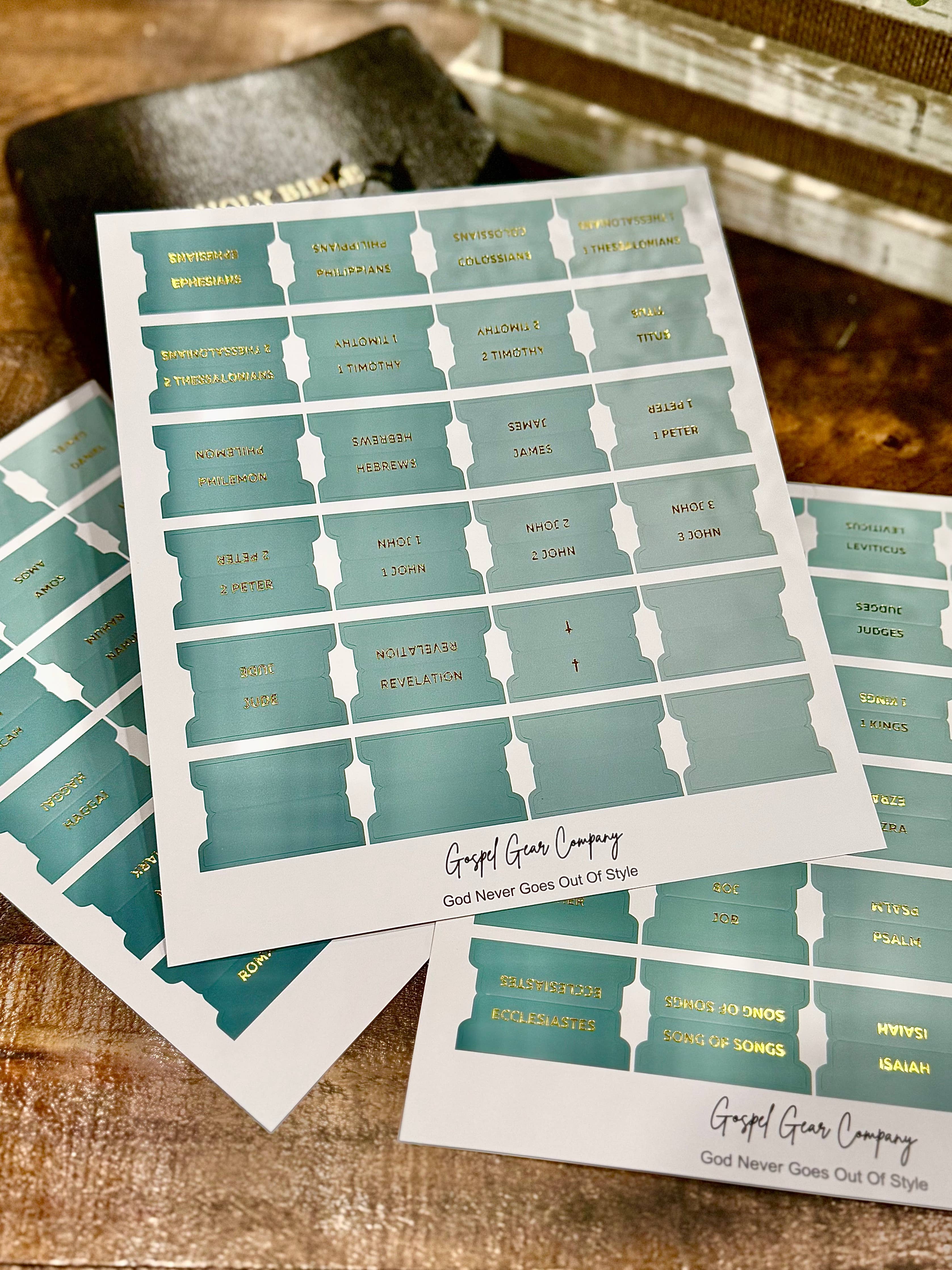 Sea Foam Bible Tabs