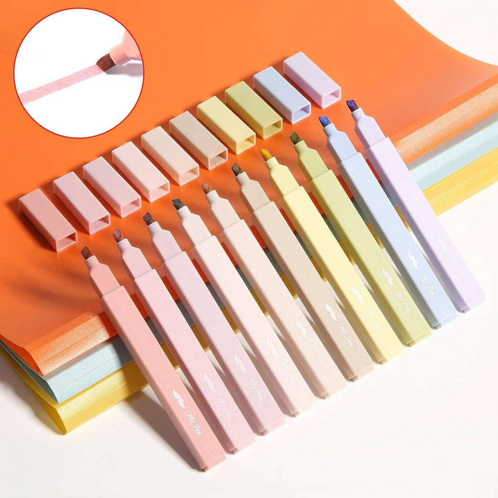 Aesthetic Highlighters 10 Pack No Bleed