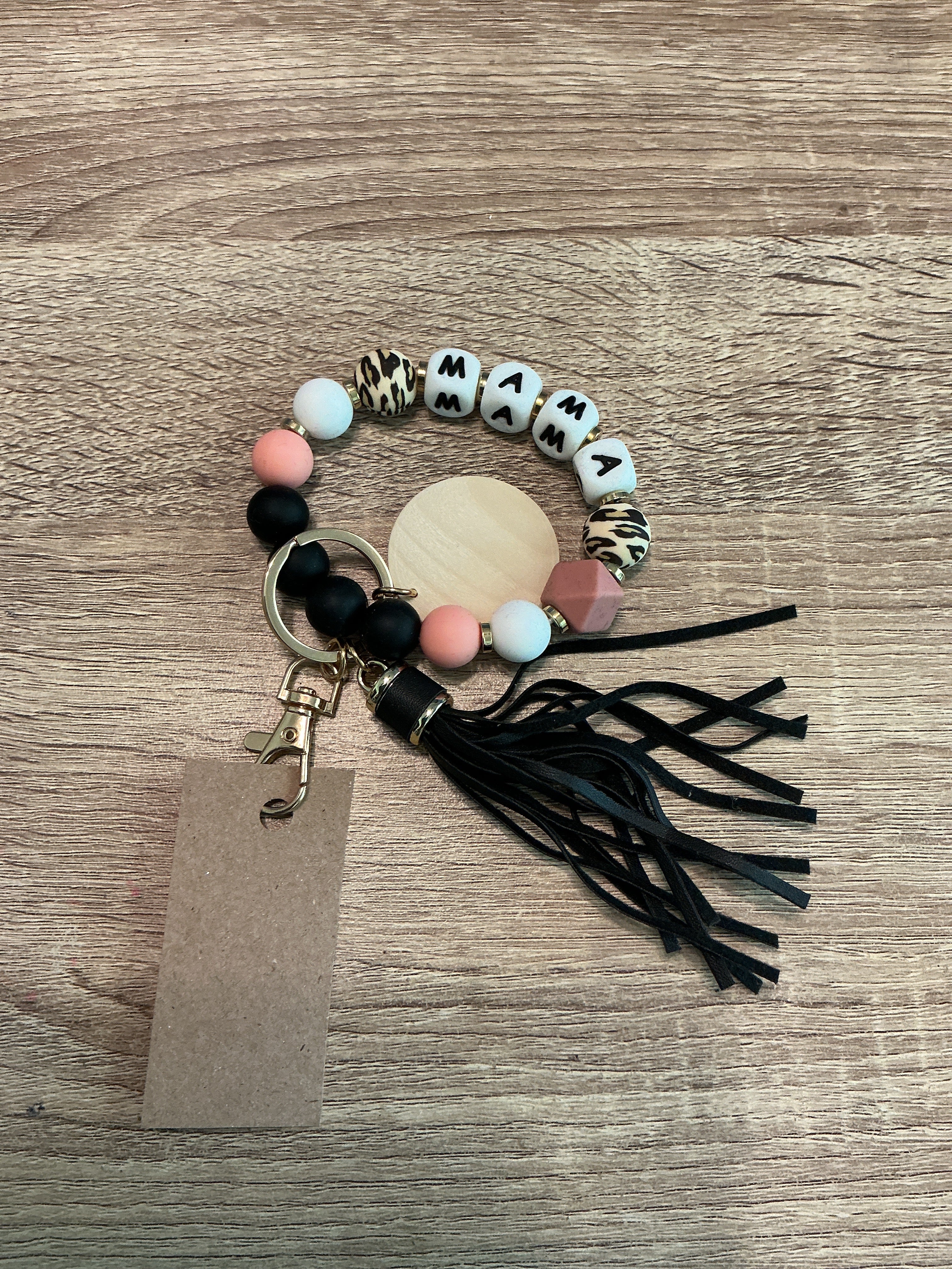 Mama Beaded Keychain