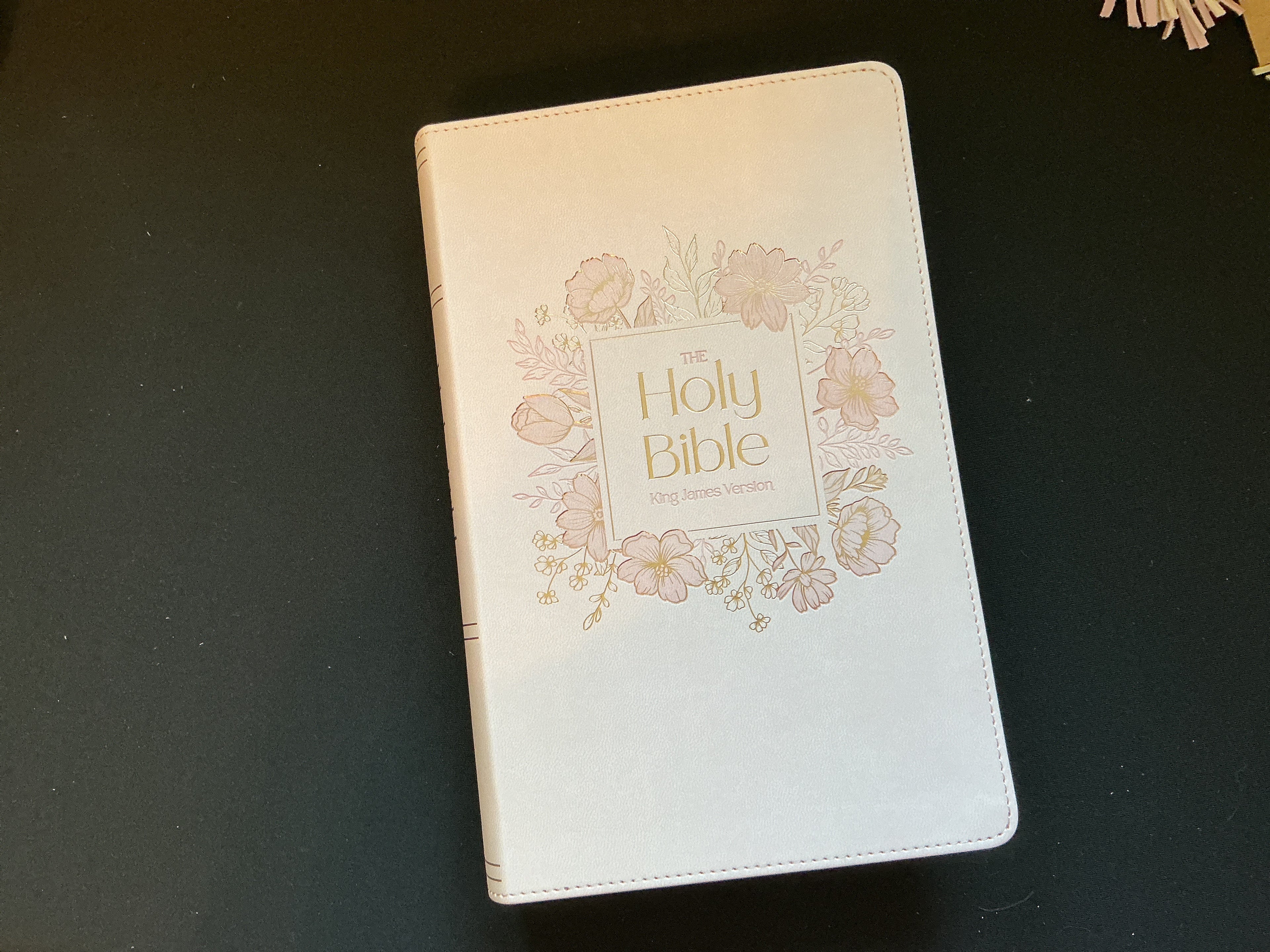 Giant Print Pale Pink KJV Bible