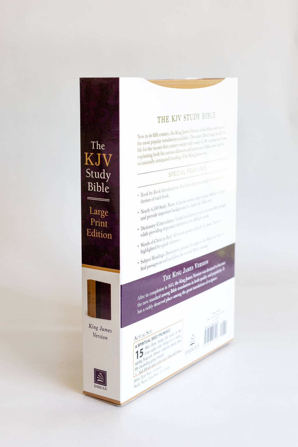 Purple/Tan Study Bible