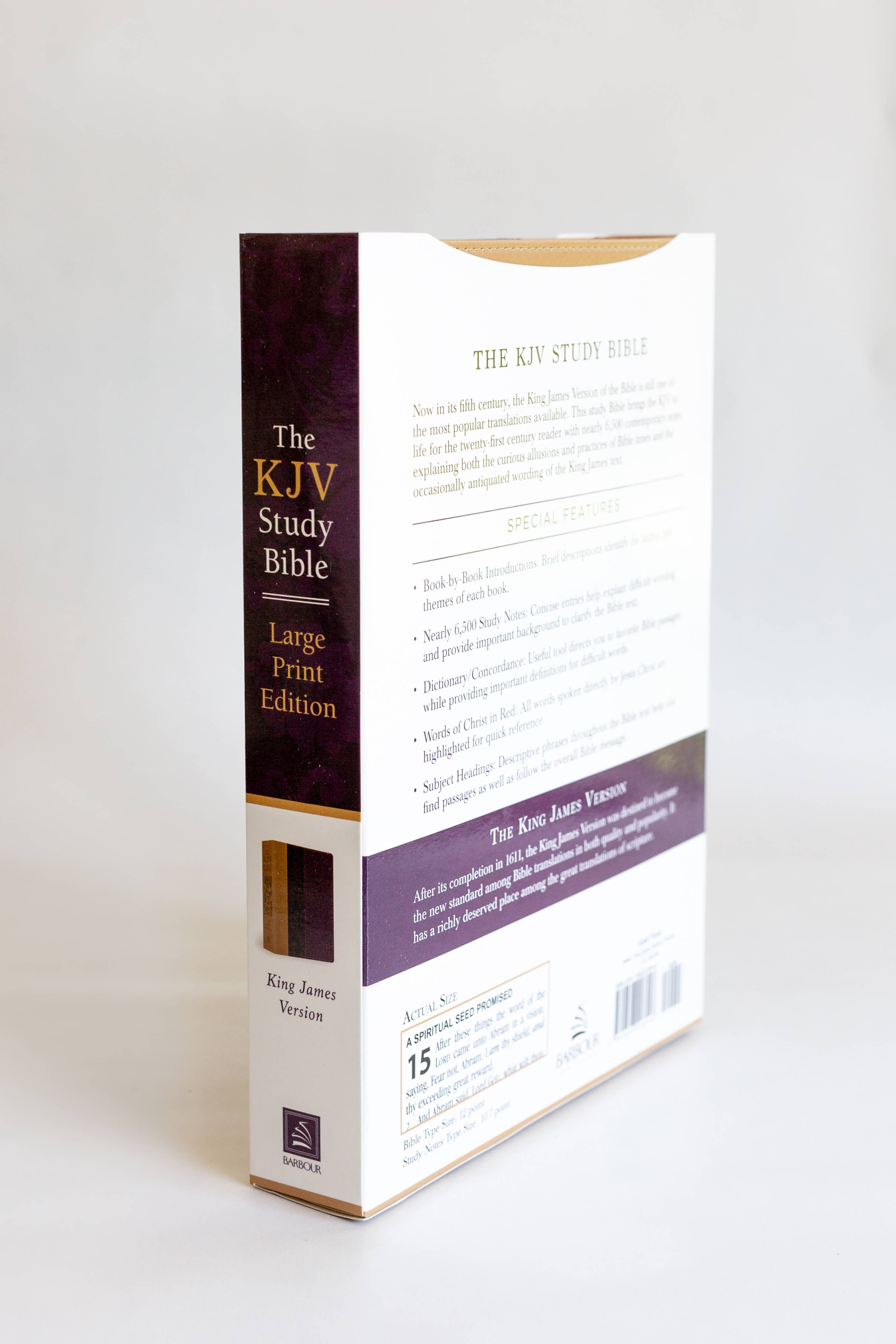 Purple/Tan Study Bible