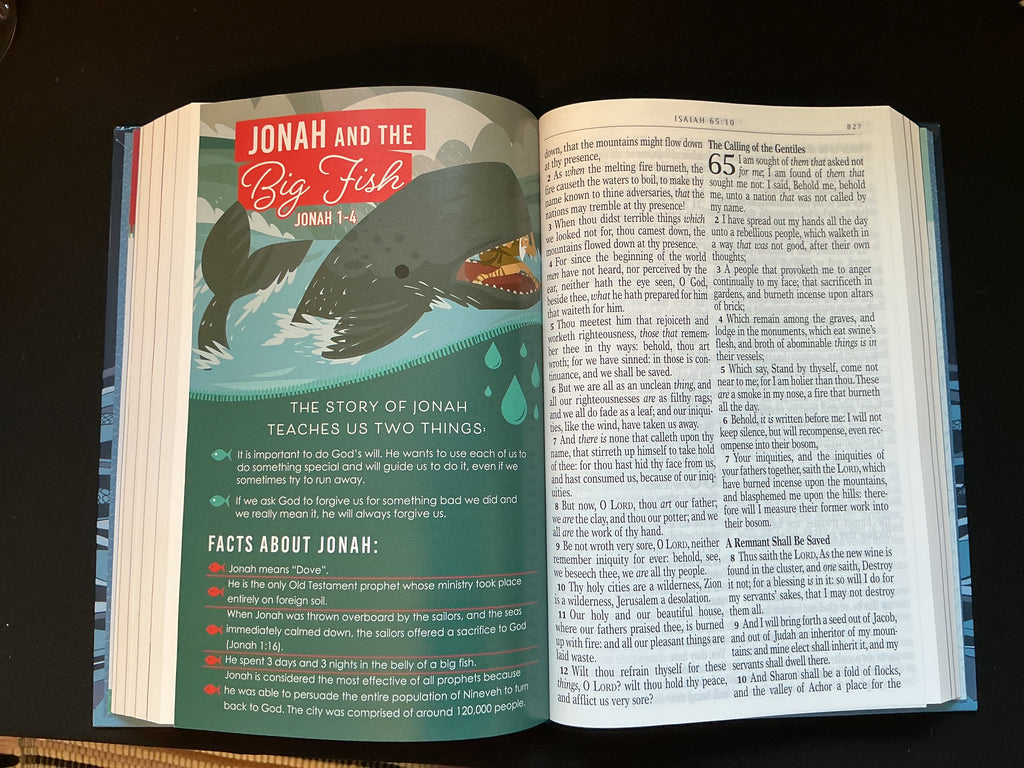 Blue Hardcover Kid's KJV Bible
