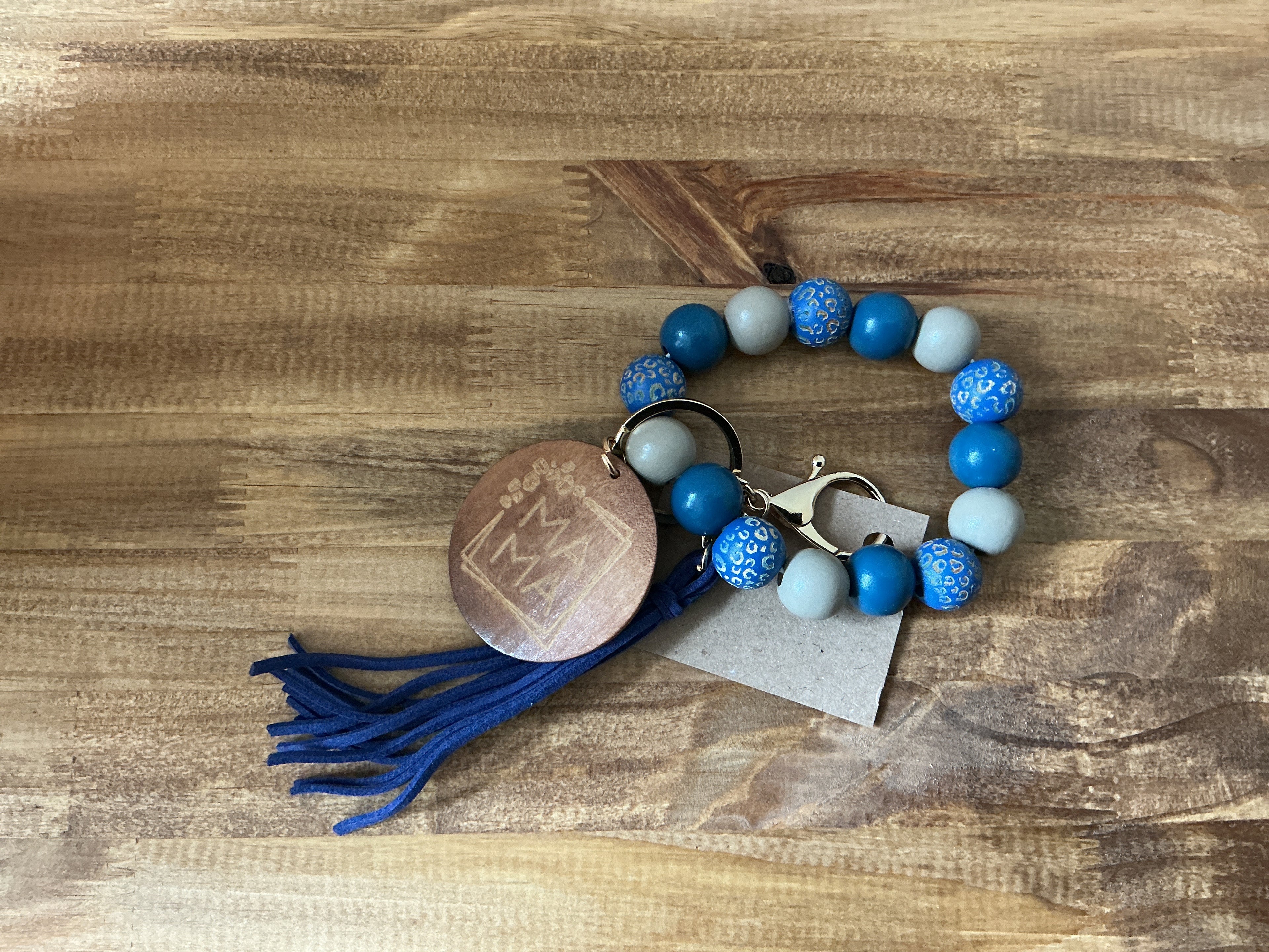 Mama Beaded Keychain