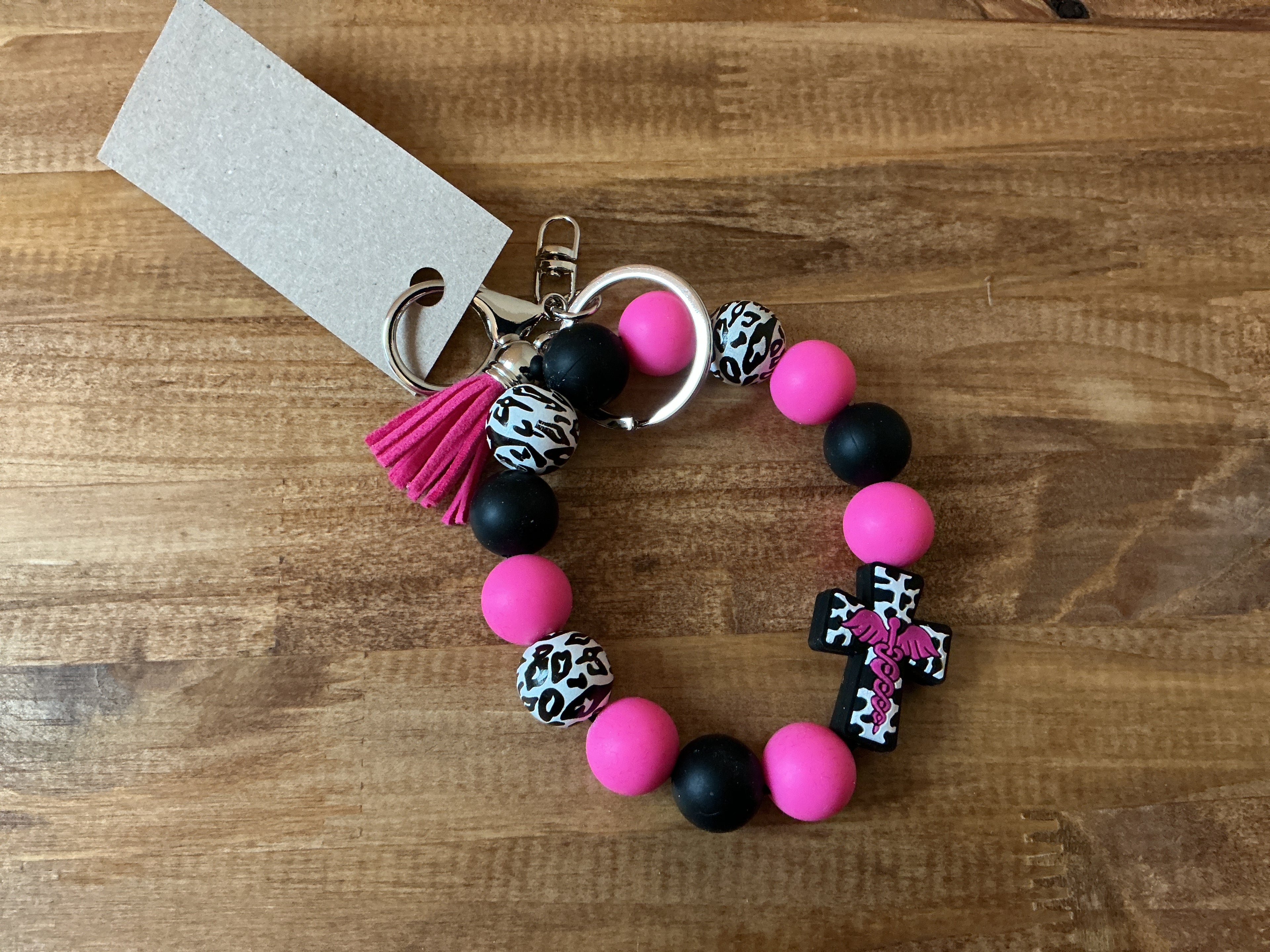 Medical Beaded Keychain